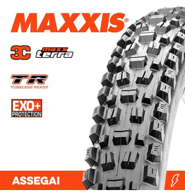 MAXXIS MAXXIS ASSEGAI 27.5 X 2.50” TR EXO+ 3C MAXX TERRA FOLD 60TPI TYRE