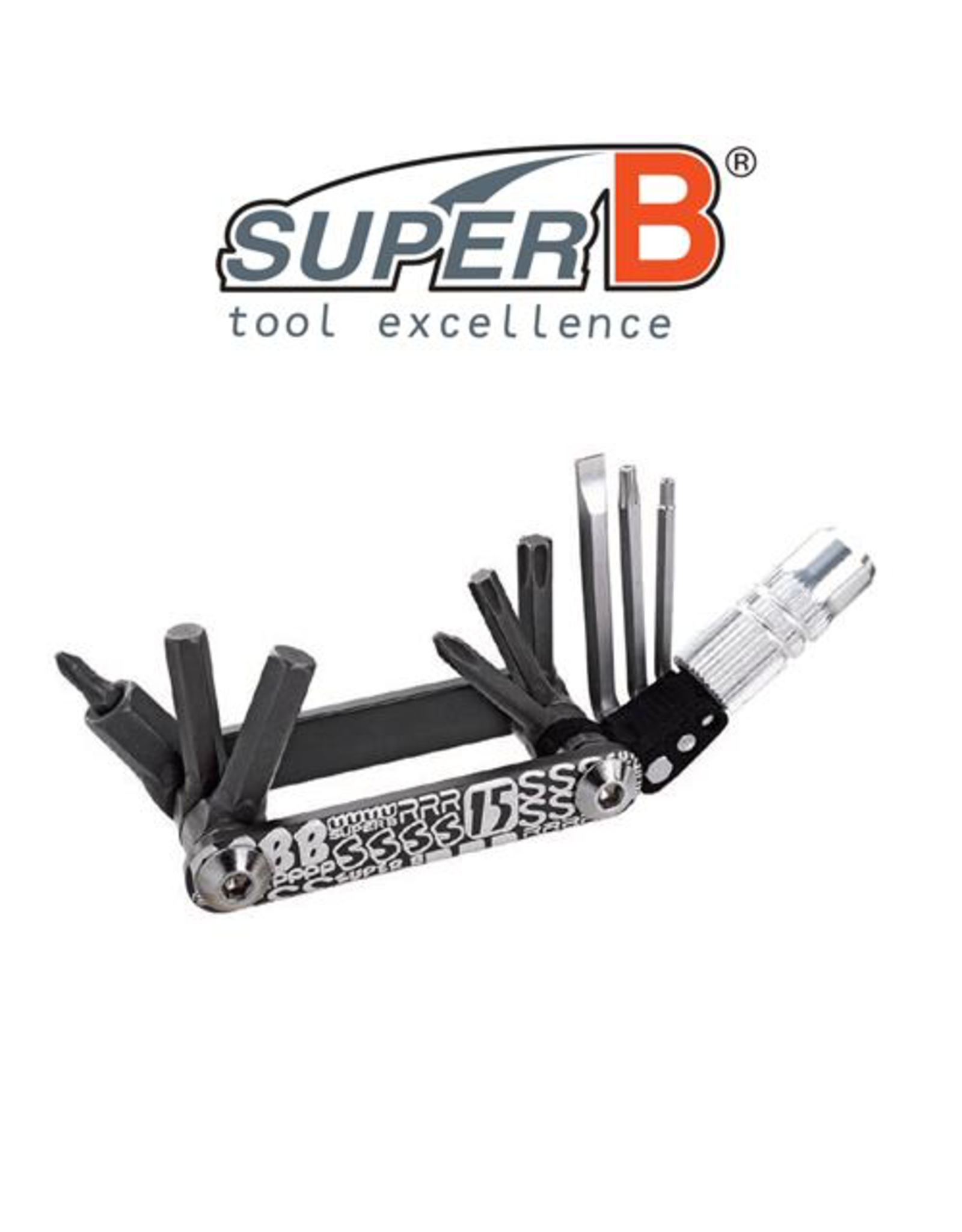 SUPER-B SUPER-B CLASSIC 15 FUNCTION MULTI TOOL BLACK