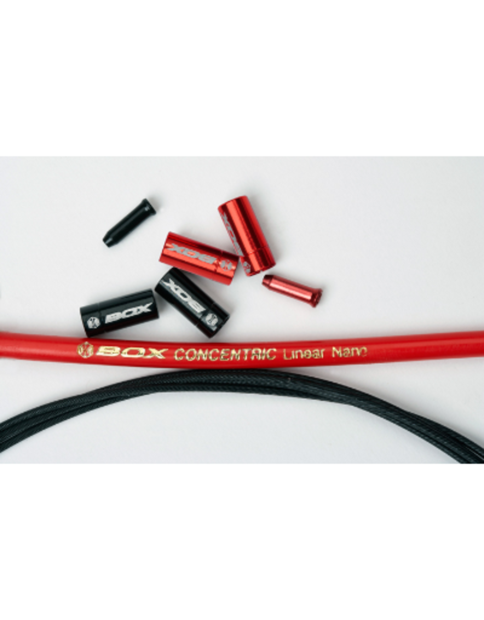 BOX BMX BRAKE CABLE CONCENTRIC NANO ALLOY KIT RED Bicycle Tech Bar