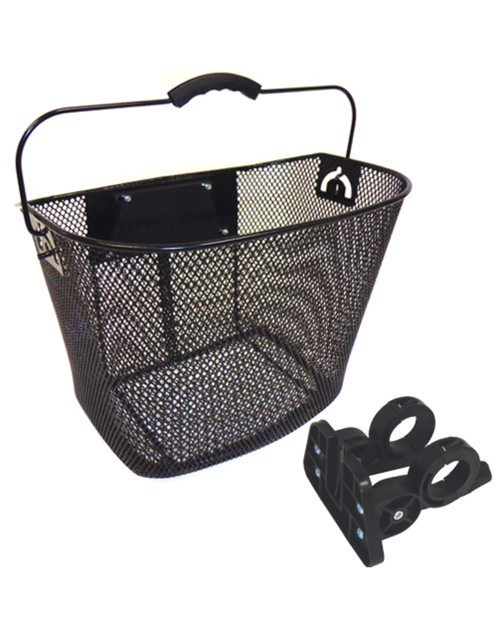 BIKECORP BIKECORP BASKET WIRE MESH FRONT WITH QR ADJ HANDLEBAR MOUNT