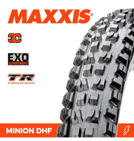 MAXXIS MAXXIS MINION DHF 24 X 2.40” TR EXO FOLD 3C 120 TPI TYRE