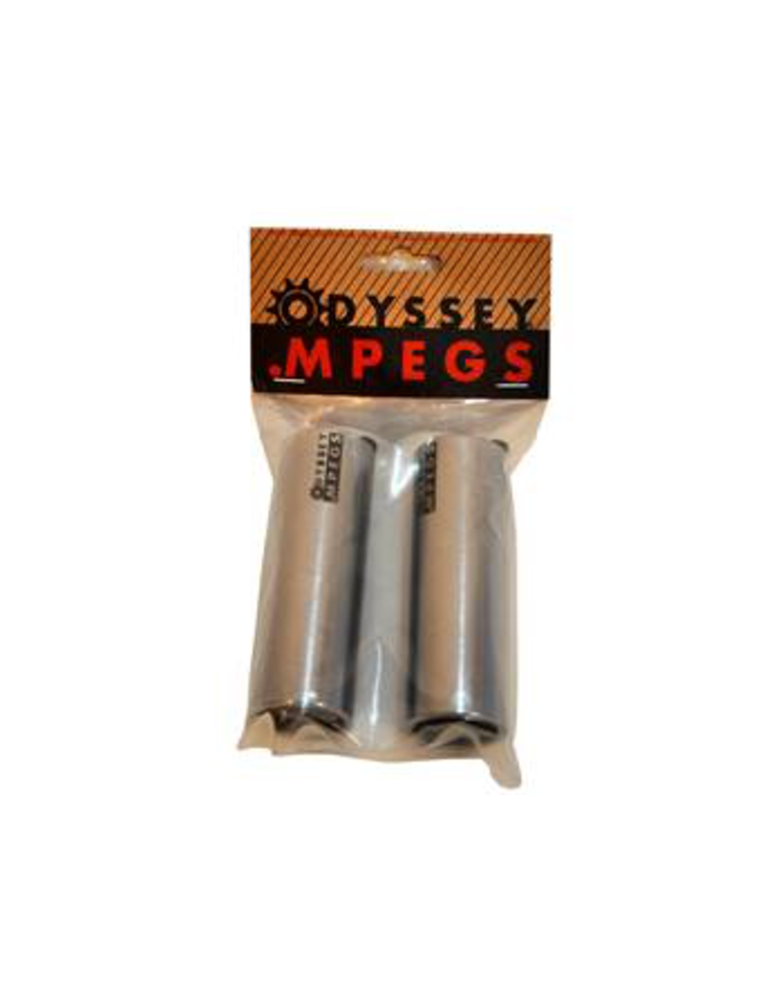 Odyssey ODYSSEY MPEGS CR-MO AXLE PEGS PAIR 10MM OR 14MM CHROME (ADAPTER INC)