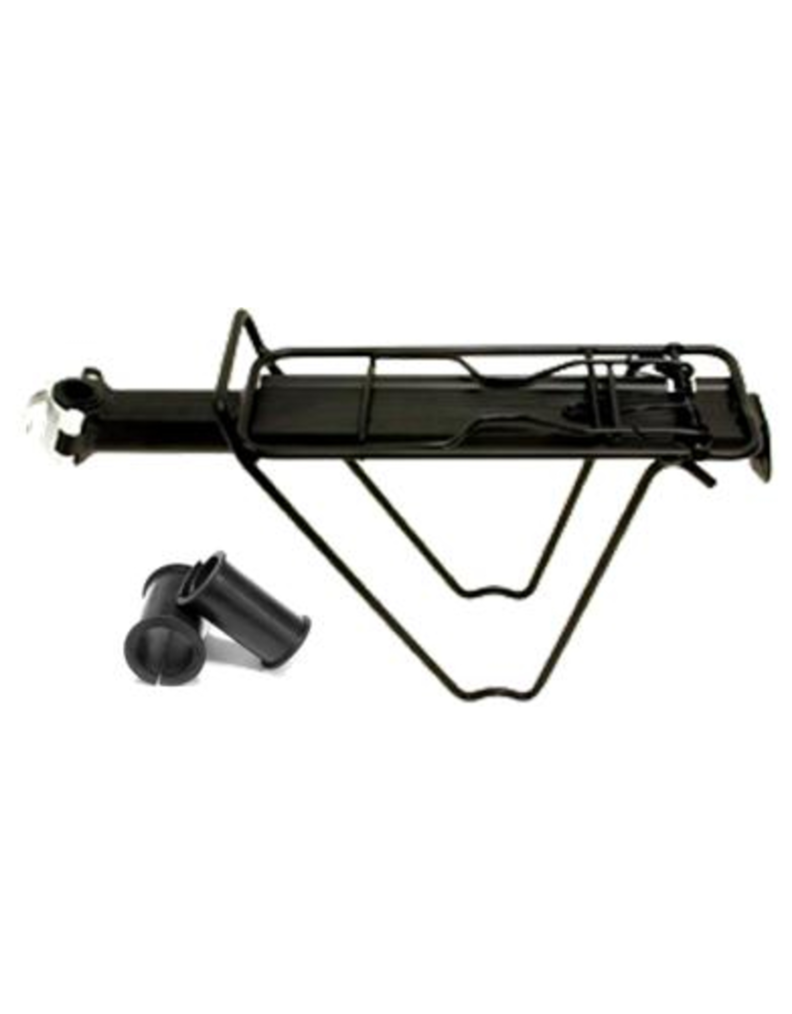 TOUR SERIES TOUR SERIES SEAT POST MOUNTED QR CARRIER RACK WITH BAG STAYS & SPRING BOW ALLOY BLACK