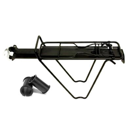 TOUR SERIES TOUR SERIES SEAT POST MOUNTED QR CARRIER RACK WITH BAG STAYS & SPRING BOW ALLOY BLACK