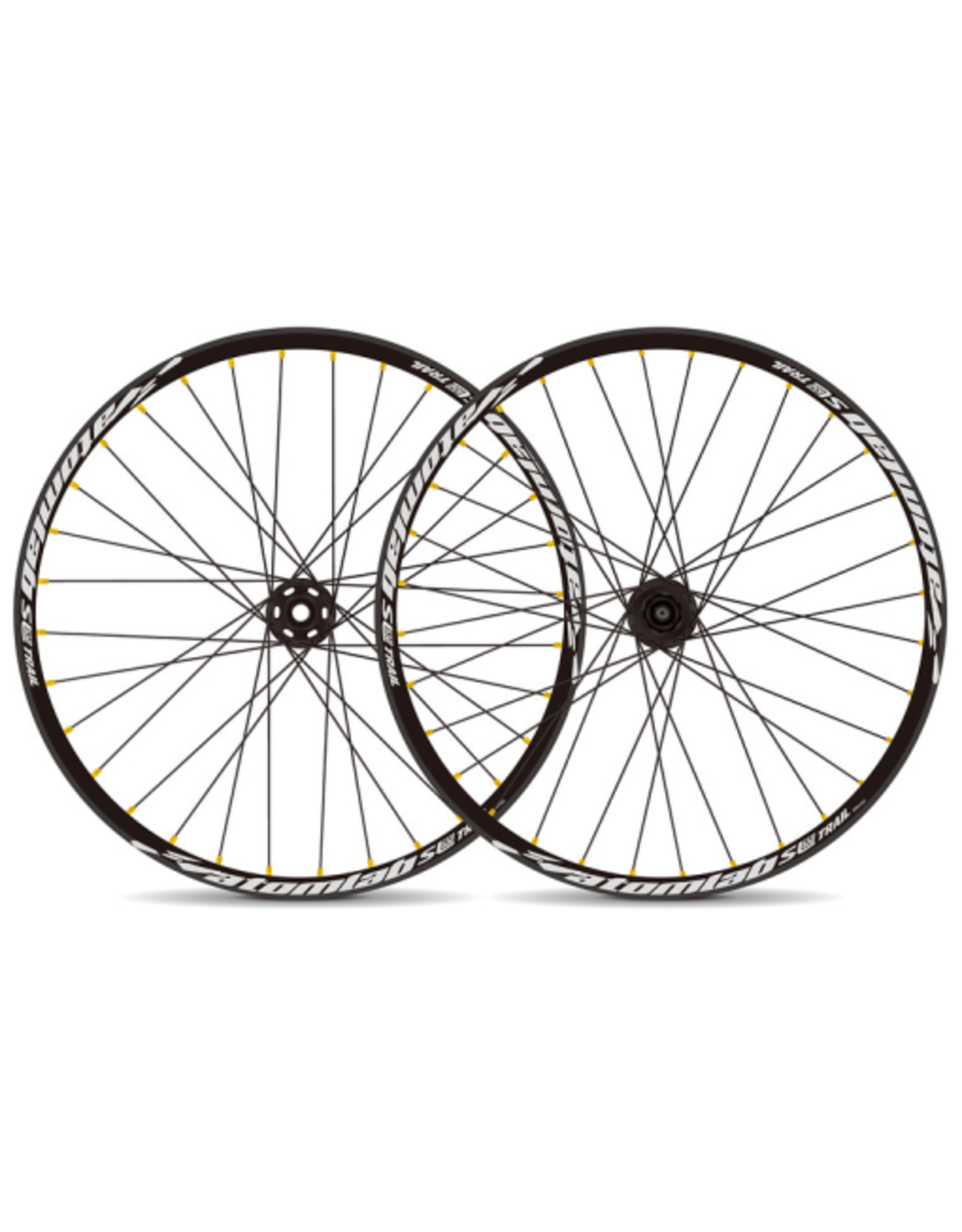 ATOMLAB ATOMLAB SUPERLITE SL 26" REAR 135X12MM 8-10 SPEED WHEEL WITH GOLD NIPPLES