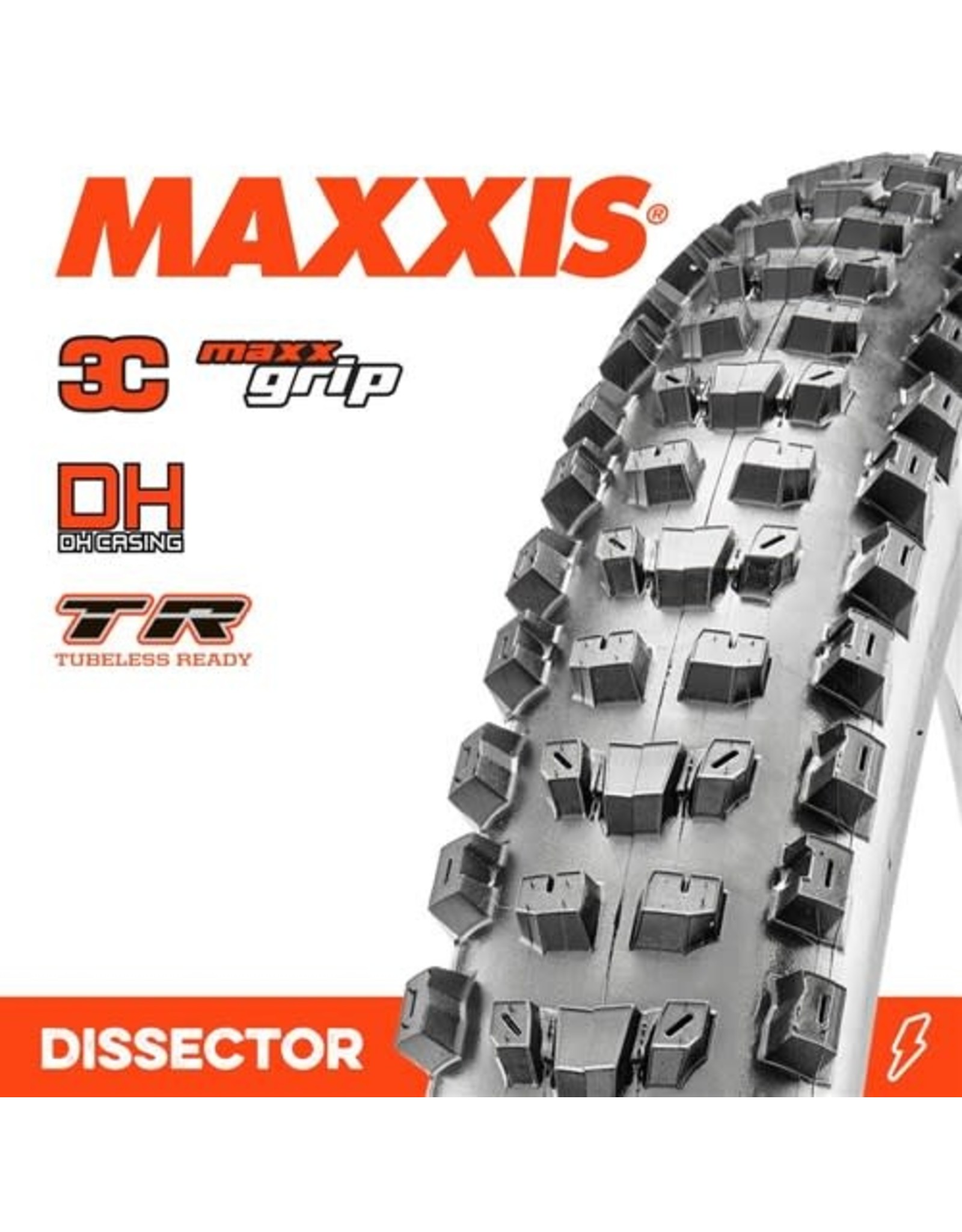 MAXXIS MAXXIS DISSECTOR 29 X 2.40” TR DH 3C MAXX GRIP FOLD 60TPI TYRE