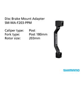 Shimano SHIMANO BRAKE ADAPTER SM-MA-F203-PPM 180mm CALIPER: POST MOUNT: POST