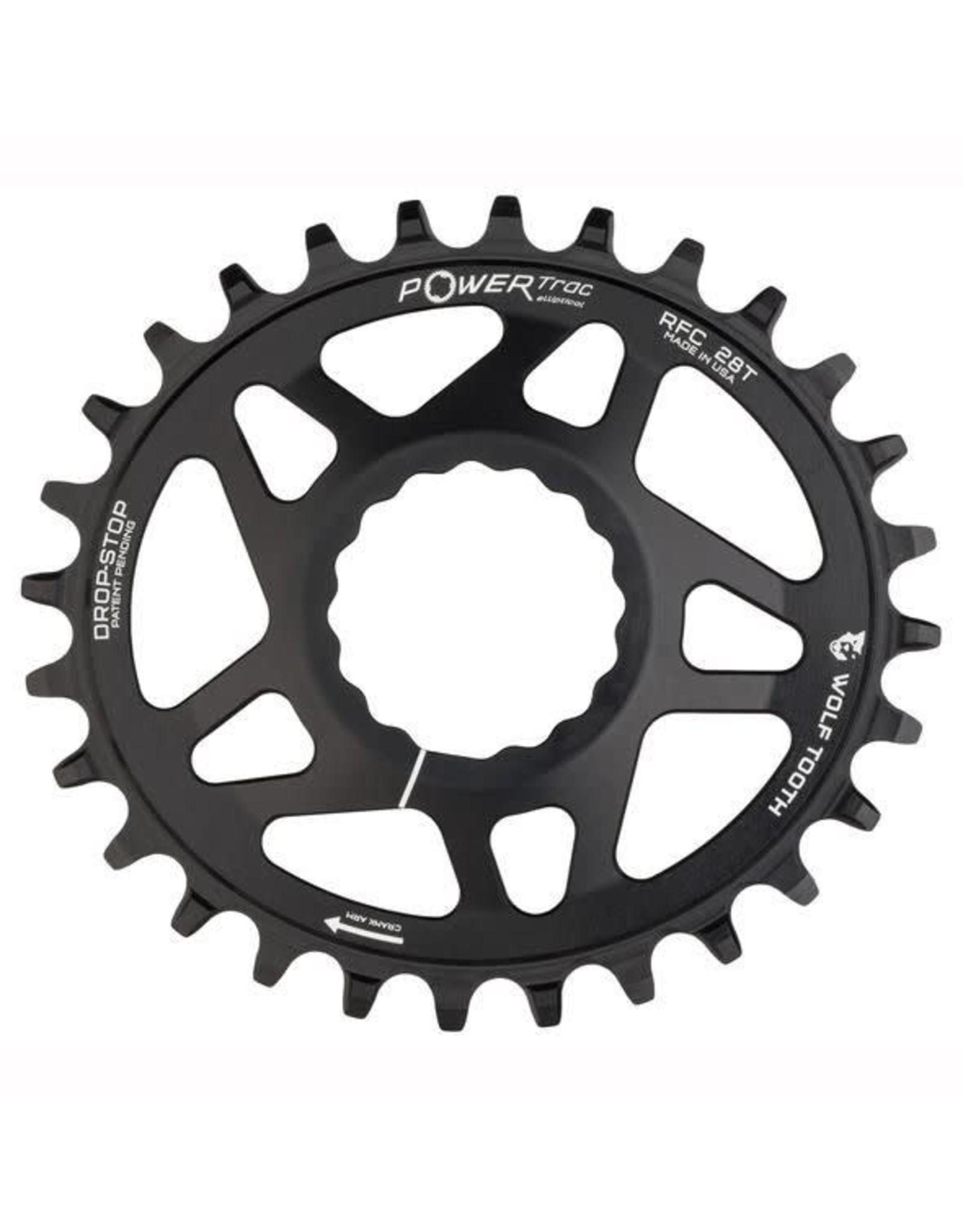 WOLF TOOTH WOLF TOOTH RACE FACE CINCH ELLIPTICAL 32T BOOST BLACK CHAINRING
