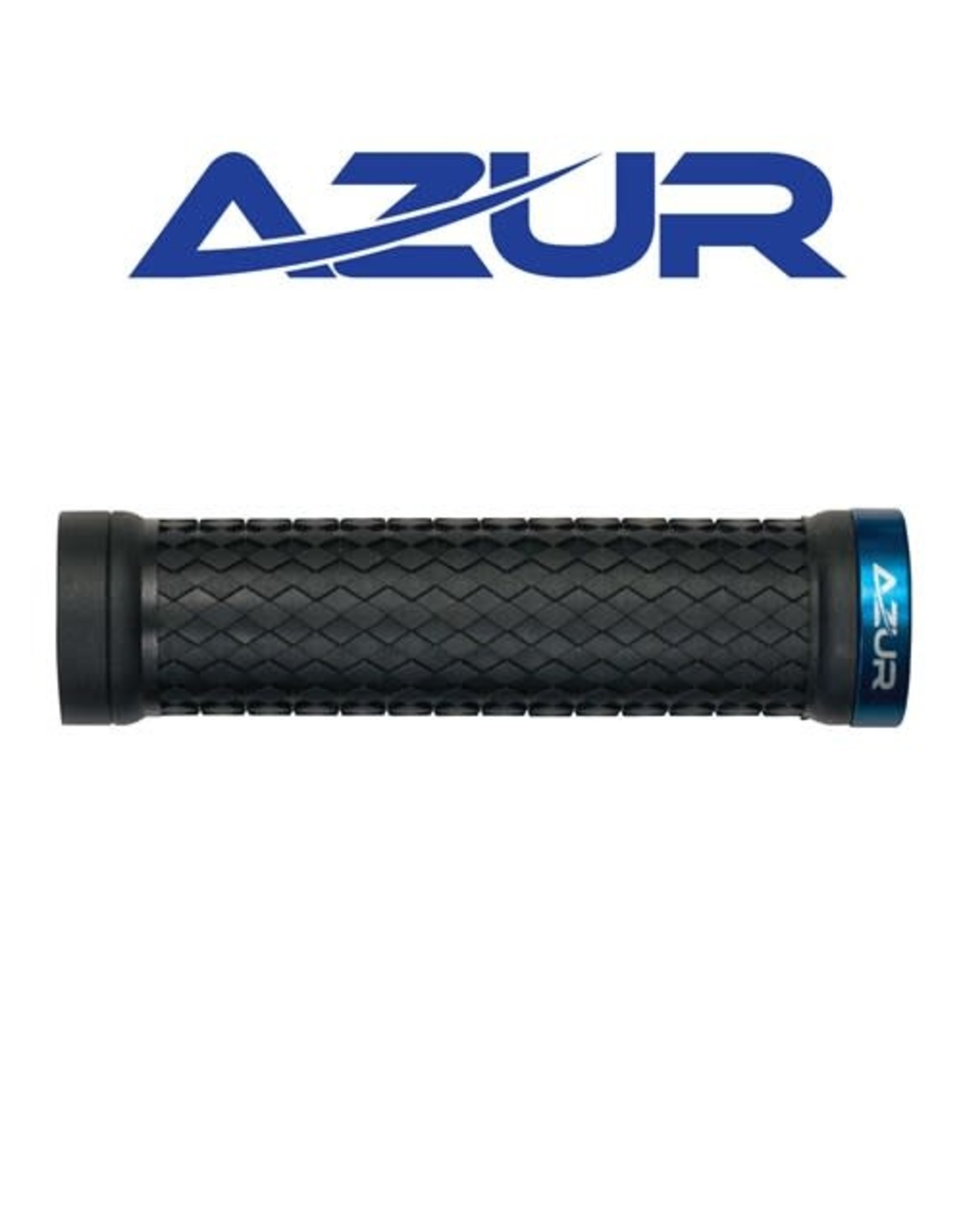 AZUR AZUR ATOM LOCK-ON GRIPS BLUE