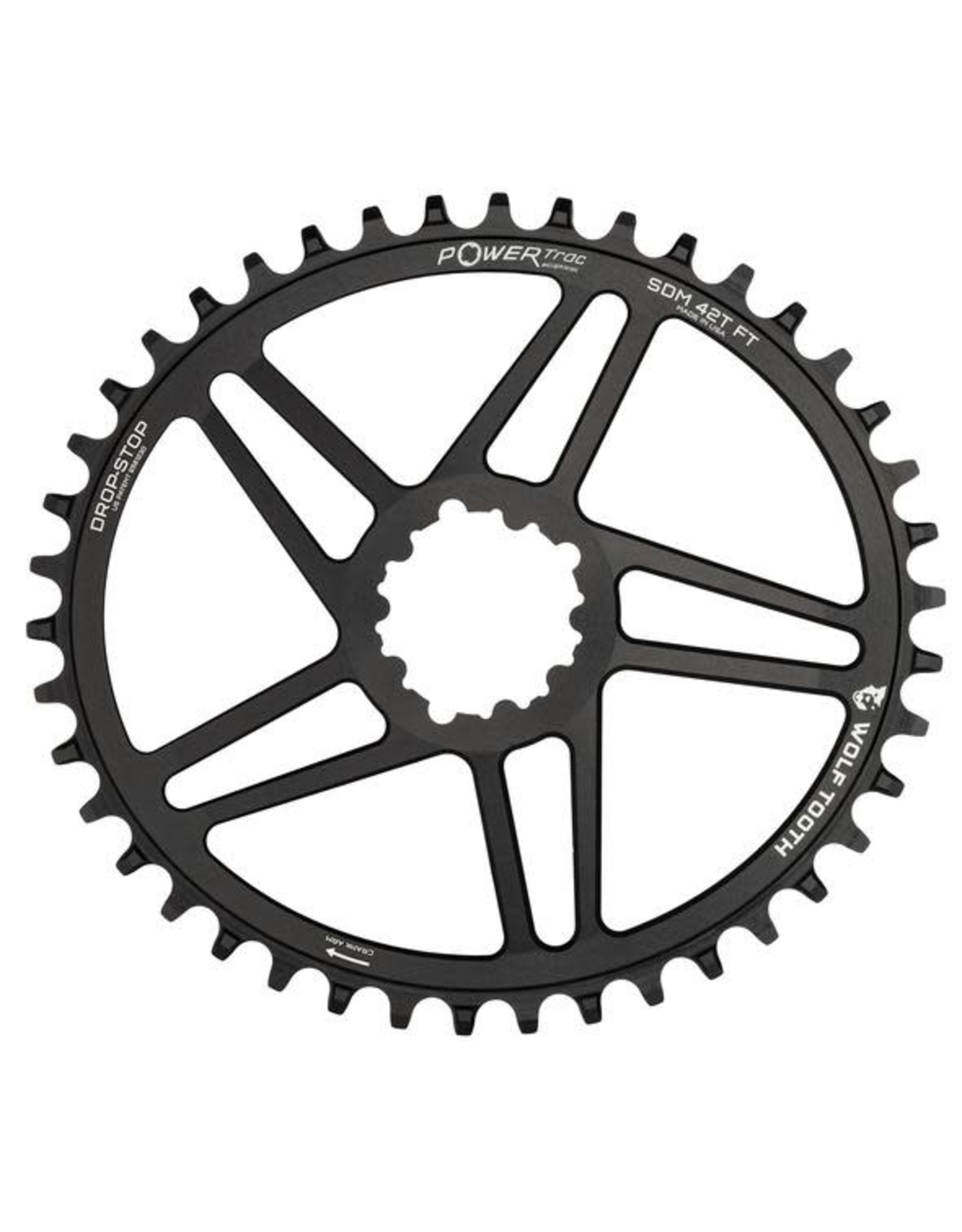 WOLF TOOTH WOLF TOOTH SRAM DM 30T ELLIPTICAL BOOST BLACK CHAINRING