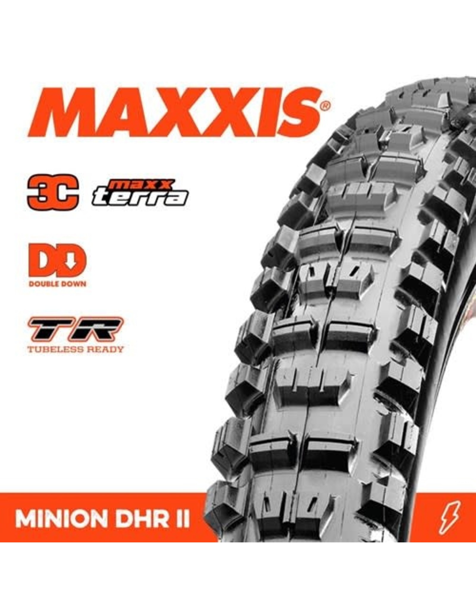 MAXXIS MAXXIS MINION DHR II 29 X 2.40” TR DD 3C MAXX TERRA FOLD 120TPI TYRE