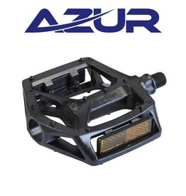 AZUR AZUR RAIL BMX ALLOY 1/2” BLACK PLATFORM PEDALS