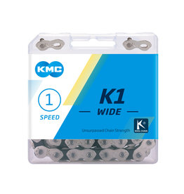 KMC KMC CHAIN K1 1/8” SINGLE SPEED WIDE 112L SILVER