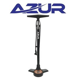 AZUR AZUR PUMP JUMBO CLEVER VALVE WITH GAUGE BLACK FLOOR PUMP