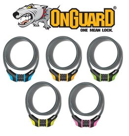 ON GUARD ON GUARD NEON SERIES COILED CABLE COMBINATION LOCK