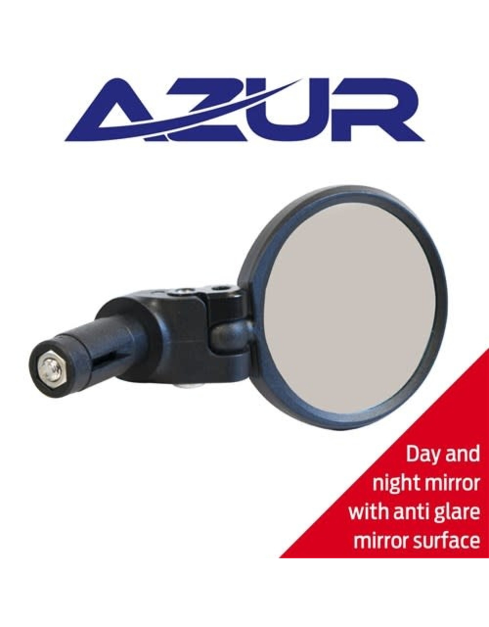 AZUR AZUR MIRROR ORBIT HANDLEBAR MOUNT ANTI GLARE