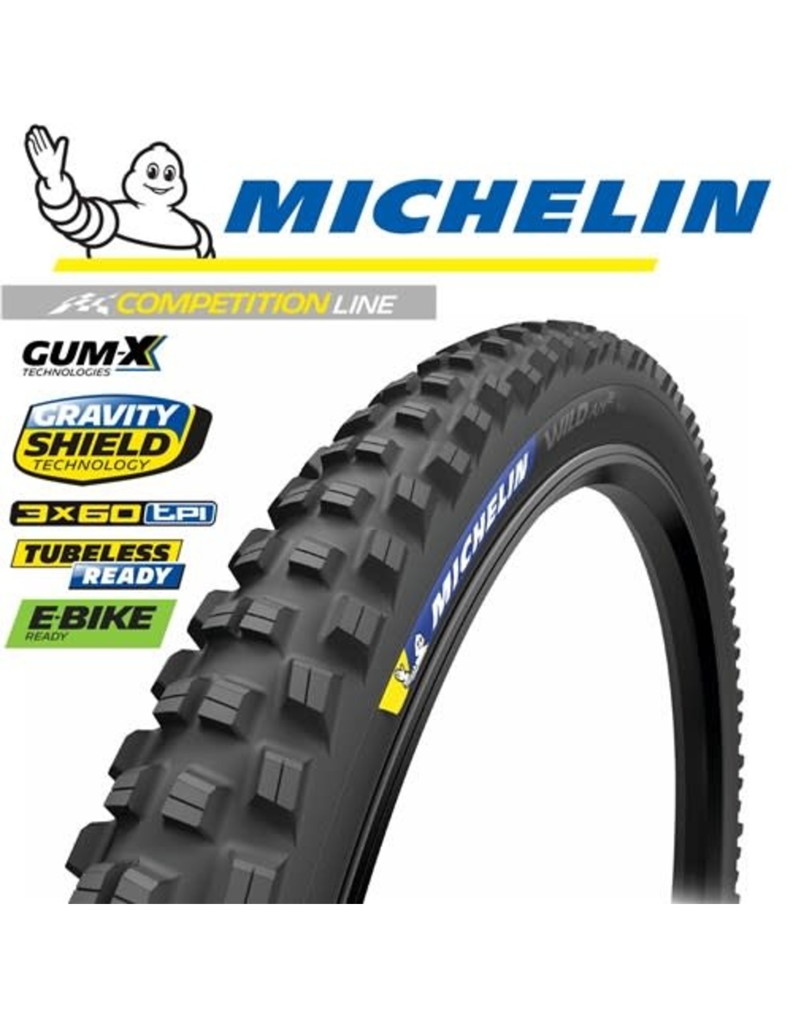 MICHELIN MICHELIN WILD AM 27.5x2.40" COMPETITION TYRE