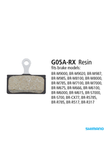 Shimano SHIMANO BR-M9000 G05A-RX RESIN DISC BRAKE PADS XT/SLX