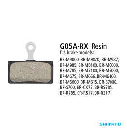 Shimano SHIMANO BR-M9000 G05A-RX RESIN DISC BRAKE PADS XT/SLX