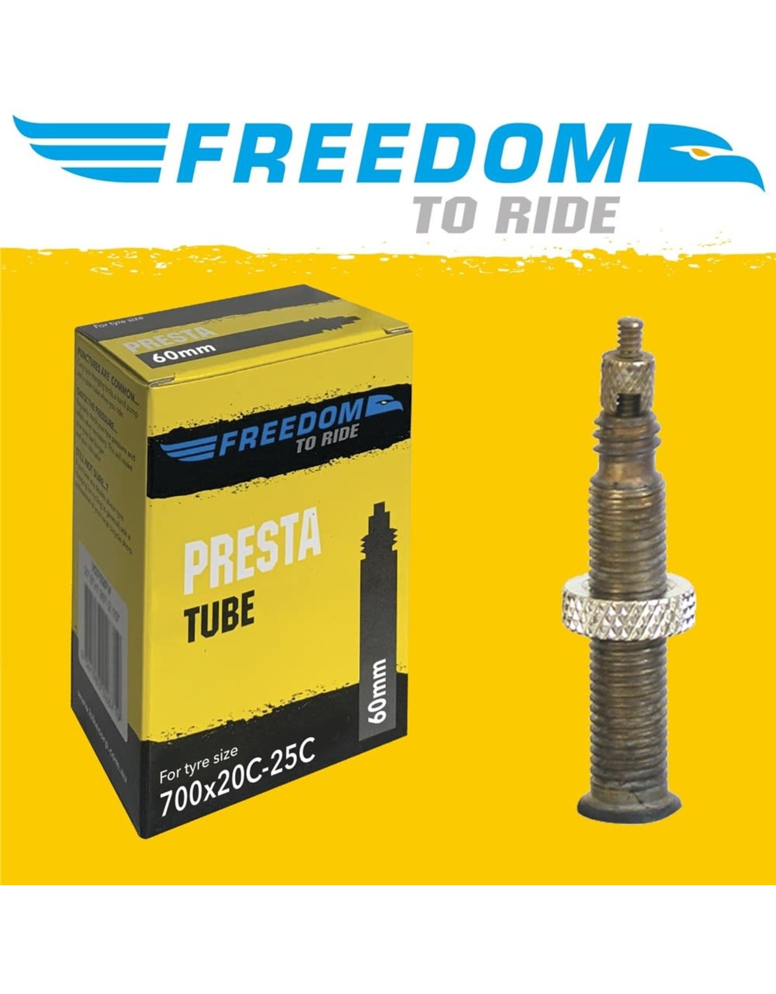 FREEDOM TUBE 700 X 18/25C 60MM FV