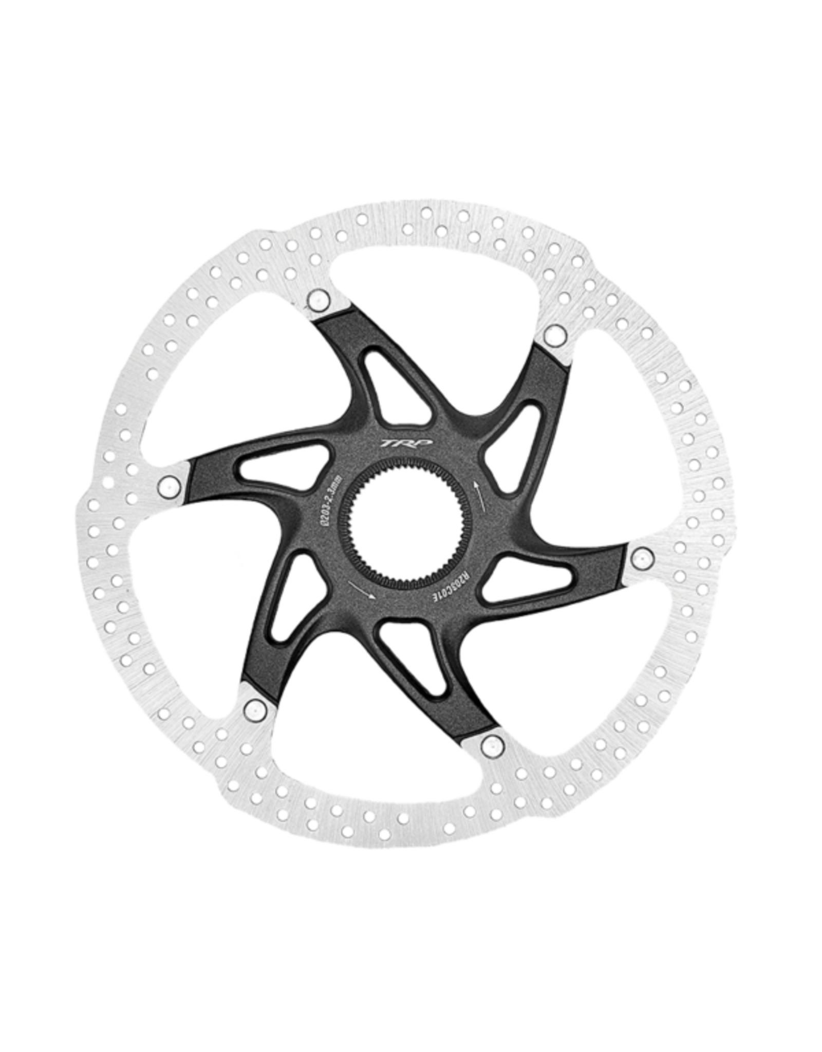 TRP TRP RC01E 2.3MM 2 PIECE 203MM CENTRELOCK DISC BRAKE ROTOR (High Heat Dispersion and Tolerance)