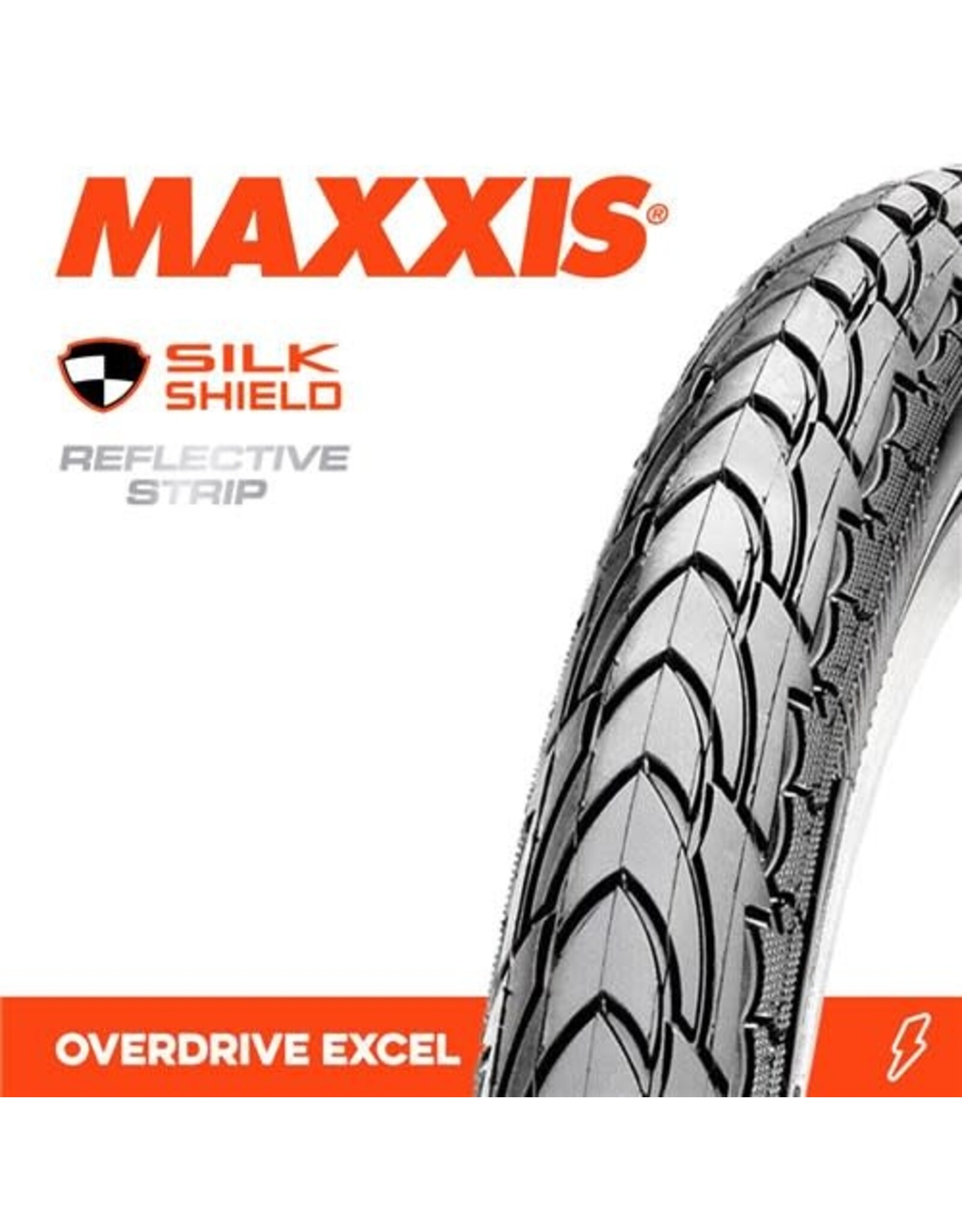 MAXXIS MAXXIS OVERDRIVE 700 X 35C SILKSHIELD WIRE 60 TPI TYRE