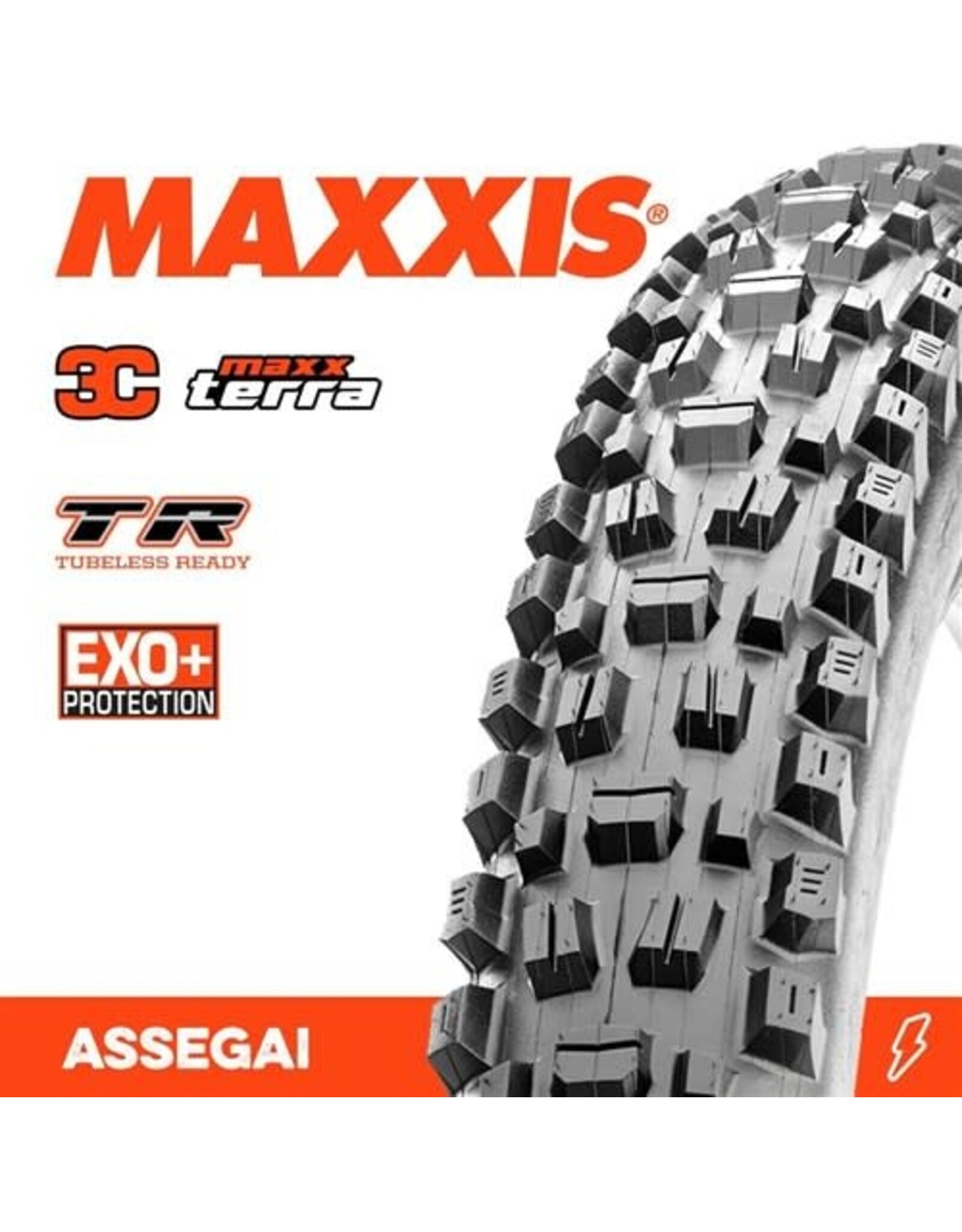 MAXXIS MAXXIS ASSEGAI 29 X 2.60” TR EXO+ 3C MAXX TERRA FOLD 60TPI TYRE