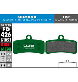 GALFER GALFER PRO DISC BRAKE PADS FIT SHIMANO & TRP