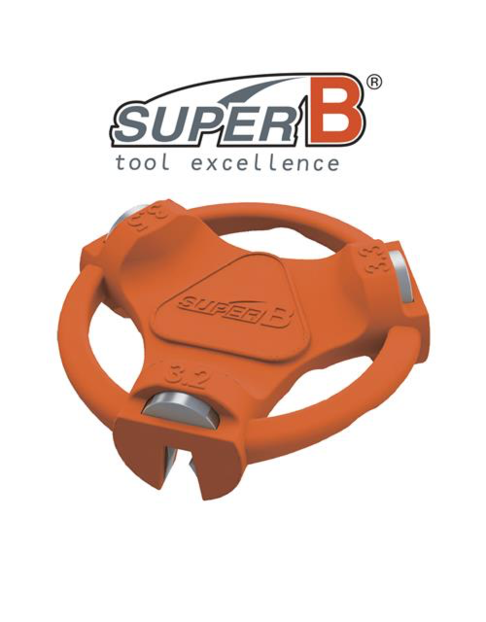 SUPER-B SUPER-B CLASSIC SPOKE WRENCH MULTI 3.2, 3.3 & 3.5MM TOOL