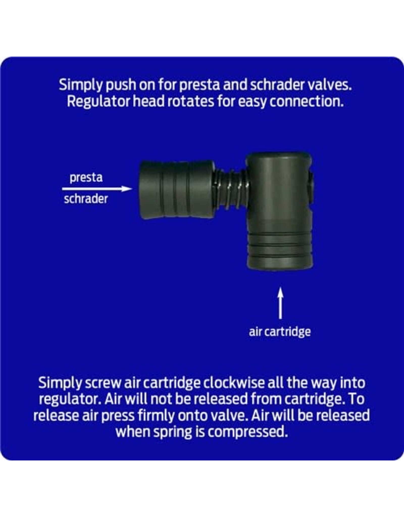 AZUR AZUR PUMP EZY AIR CO2 PUMP WITH 2X25G CO2 CARTRIDGE