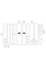 ALL MOUNTAIN STYLE ALL MOUNTAIN STYLE (AMS) FRAME PROTECTION XXXL CLEAR / SILVER
