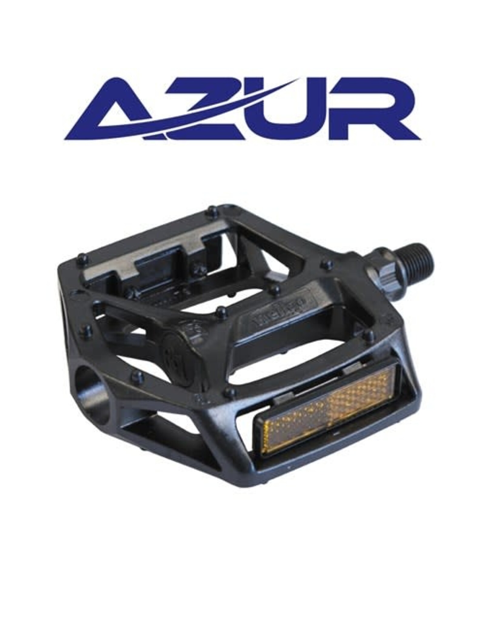 AZUR AZUR PEDALS RAIL BMX ALLOY 1/2” BLACK PLATFORM