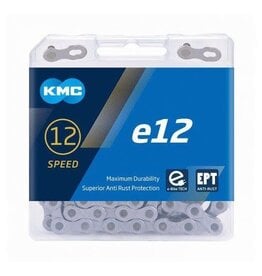 KMC KMC CHAIN E12 12 SPEED 130 LINK SILVER (E-BIKE CHAIN)