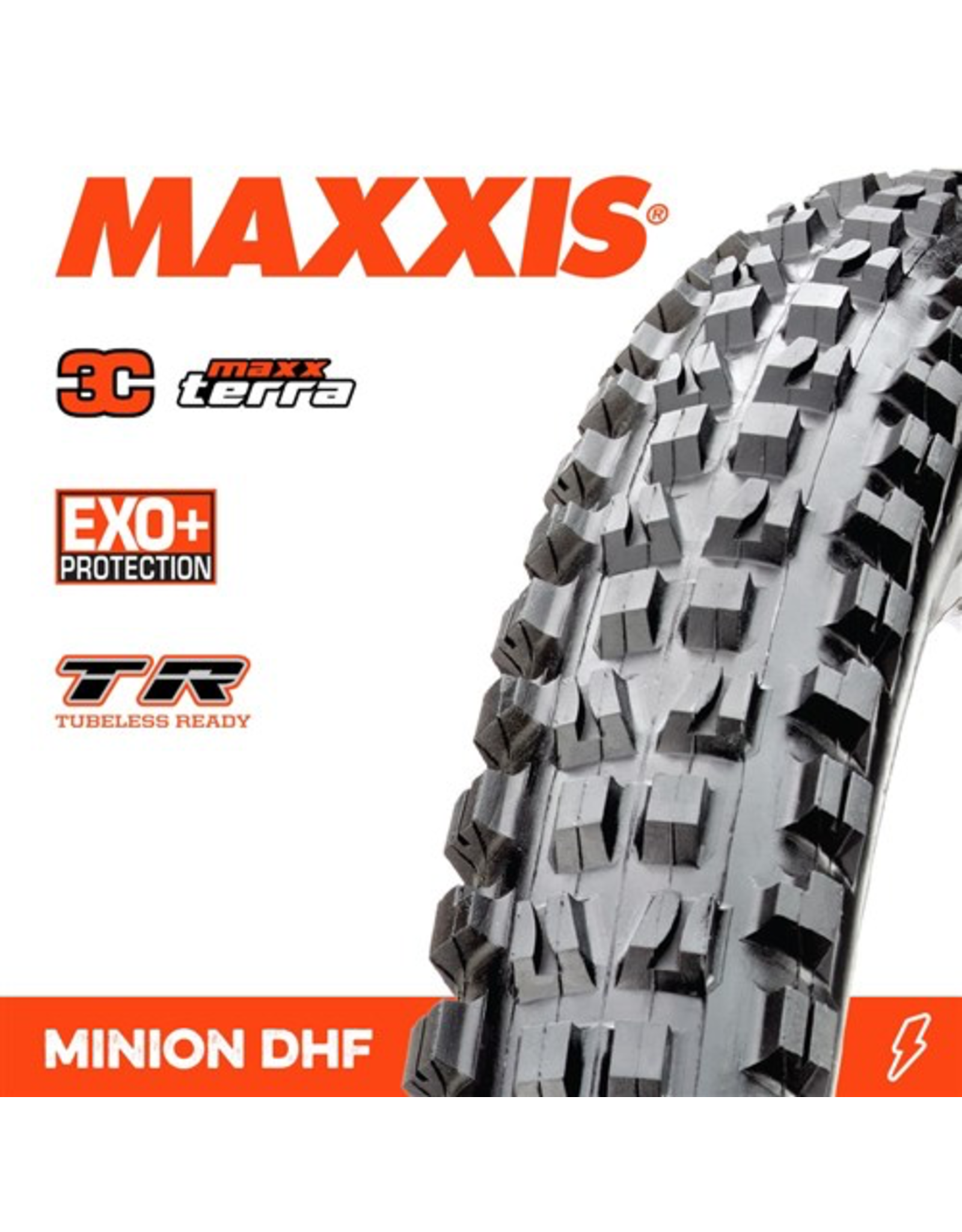 MAXXIS MAXXIS MINION DHF 27.5 X 2.50” TR EXO+ 3C MAXX TERRA FOLD 120TPI TYRE