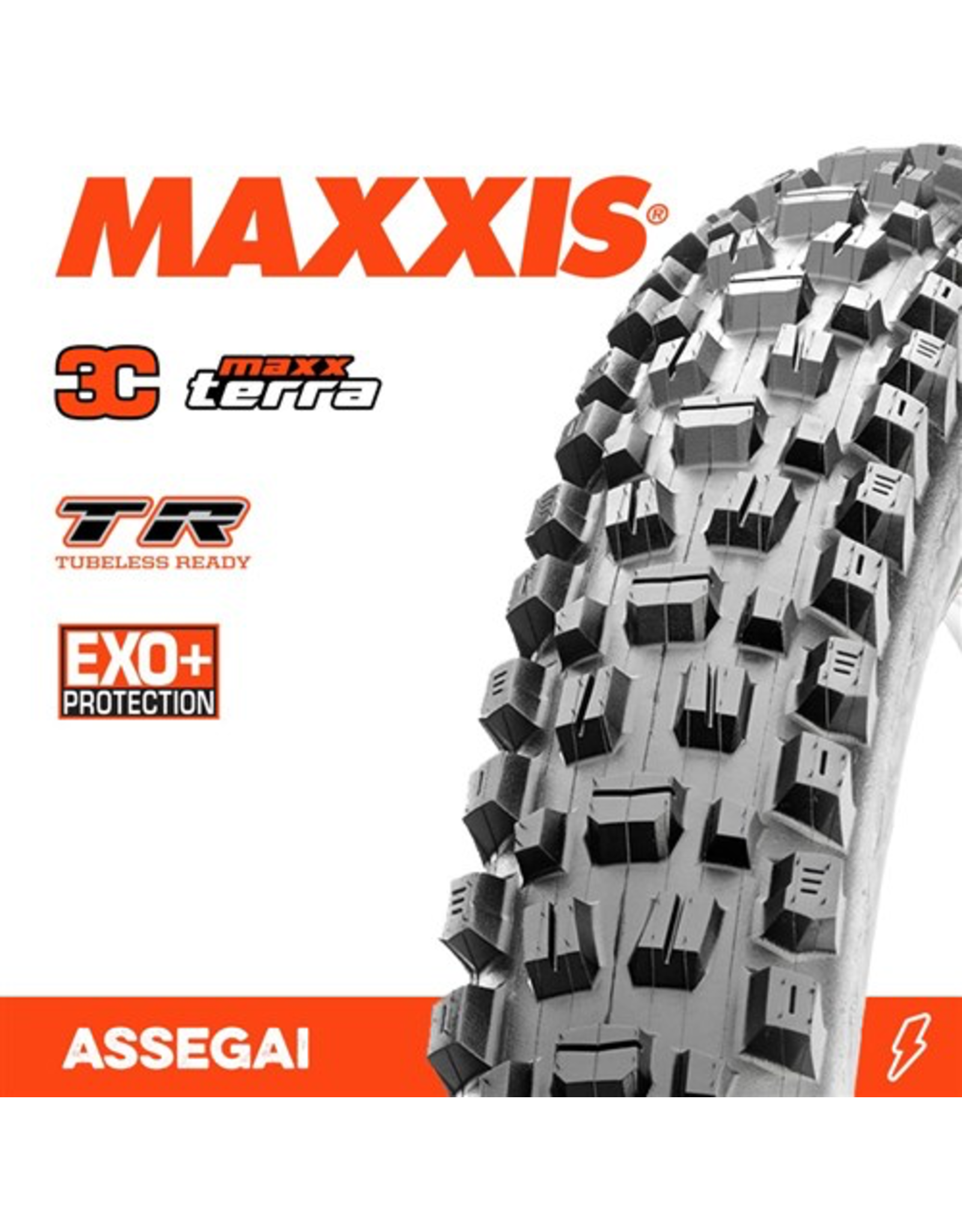 MAXXIS MAXXIS ASSEGAI 29 X 2.50” TR EXO+ 3C MAXX TERRA FOLD 120TPI TYRE