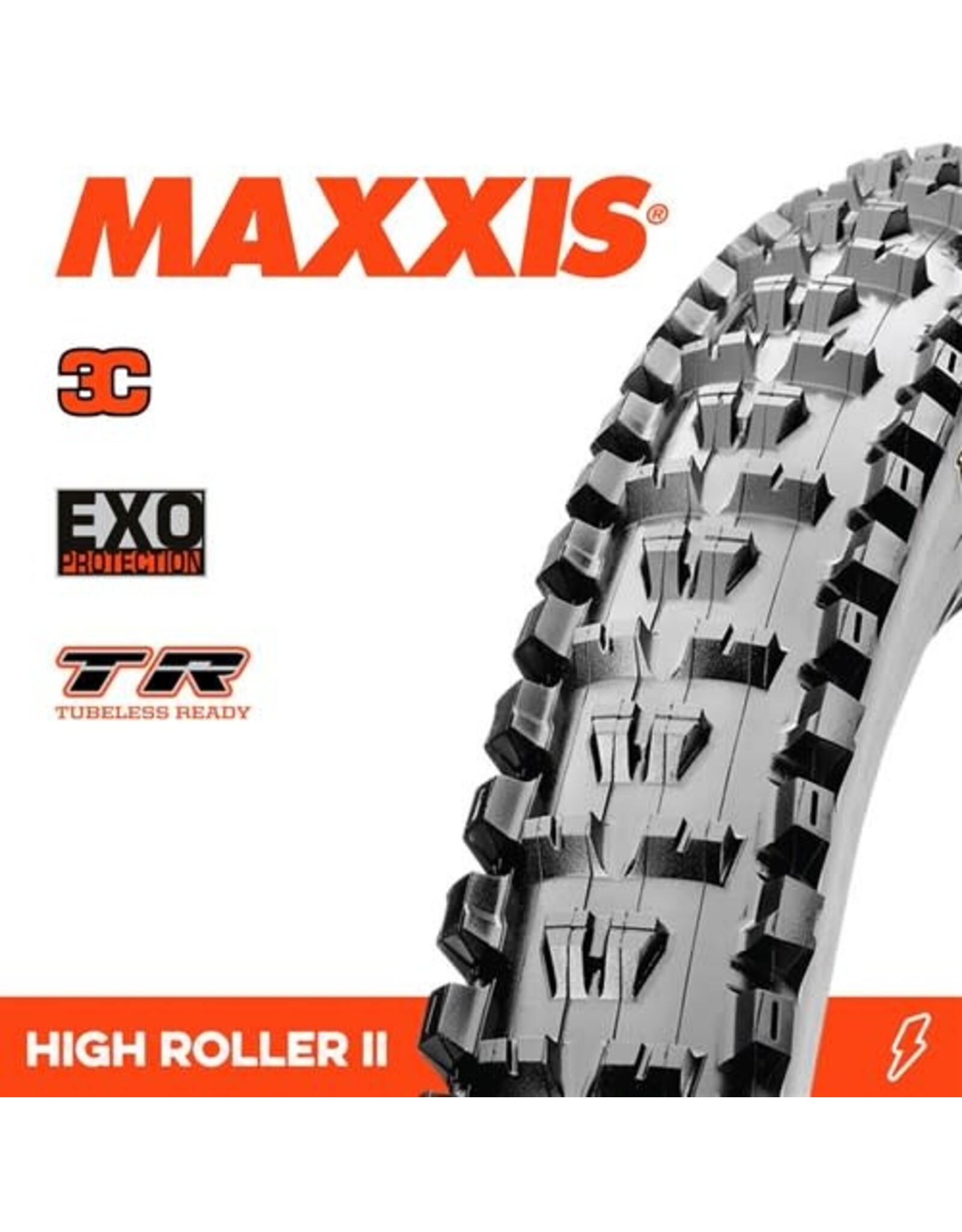 MAXXIS MAXXIS HIGH ROLLER 2 29 X 2.50” TR EXO 3C MAXX TERRA FOLD 60TPI TYRE