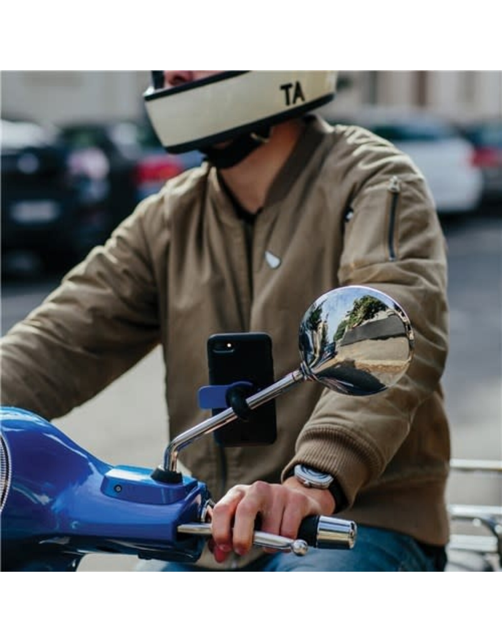 QUAD LOCK QUAD LOCK MOTORCYCLE MIRROR MOUNT PHONE HOLDER