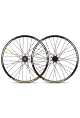 ATOMLAB ATOMLAB SUPERLITE SL 26" FRONT 15MM THRU AXLE BLACK WHEEL WITH GOLD NIPPLES