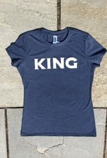 Womens tri blend tee navy frost
