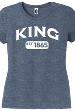 District Women's Tri-Blend 1865 Tee Navy Frost