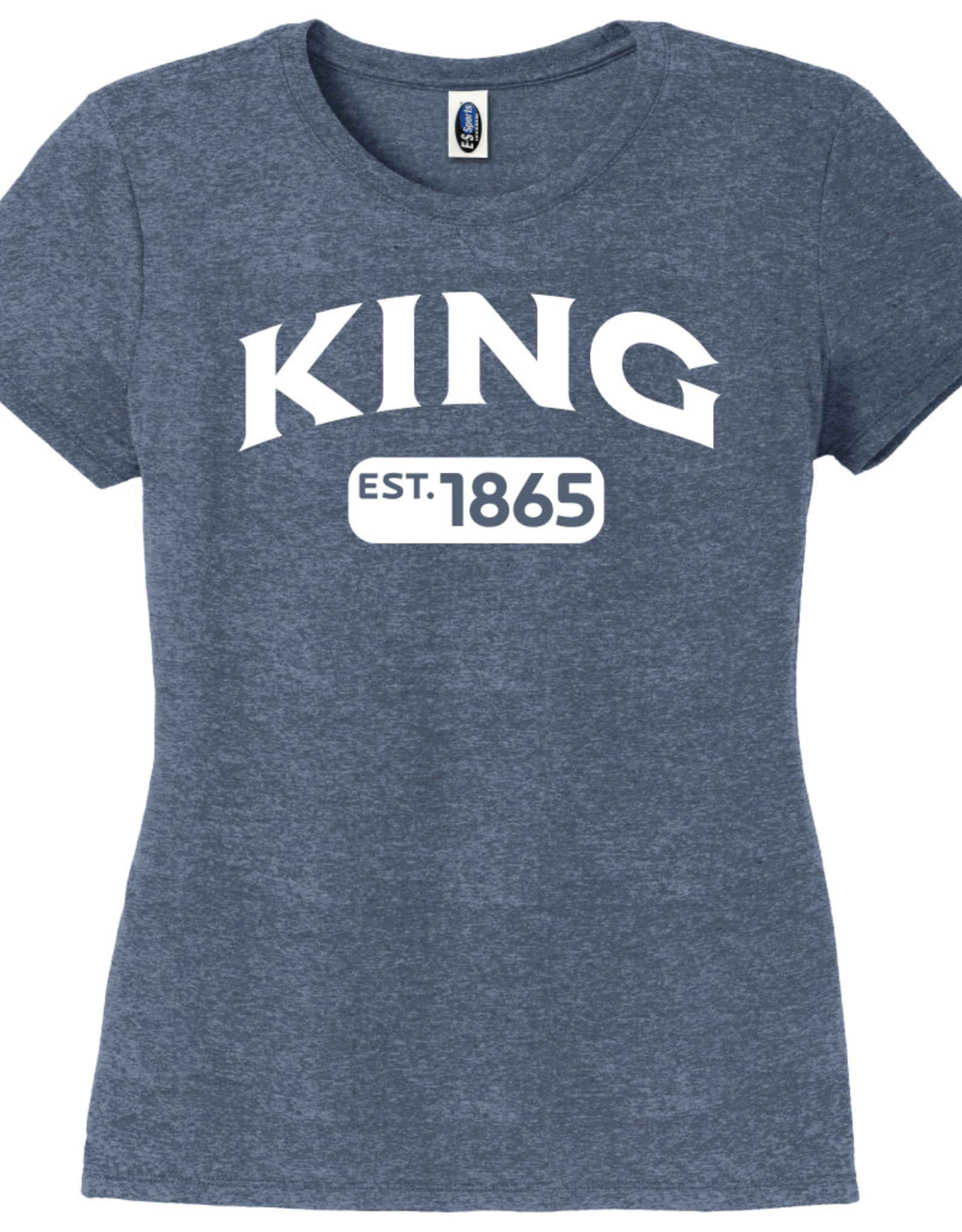 District Women's Tri-Blend 1865 Tee Navy Frost