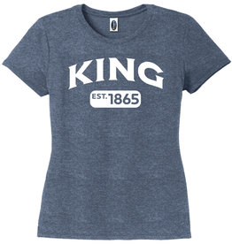 District SALE Women's Tri-Blend 1865 Tee Navy Frost