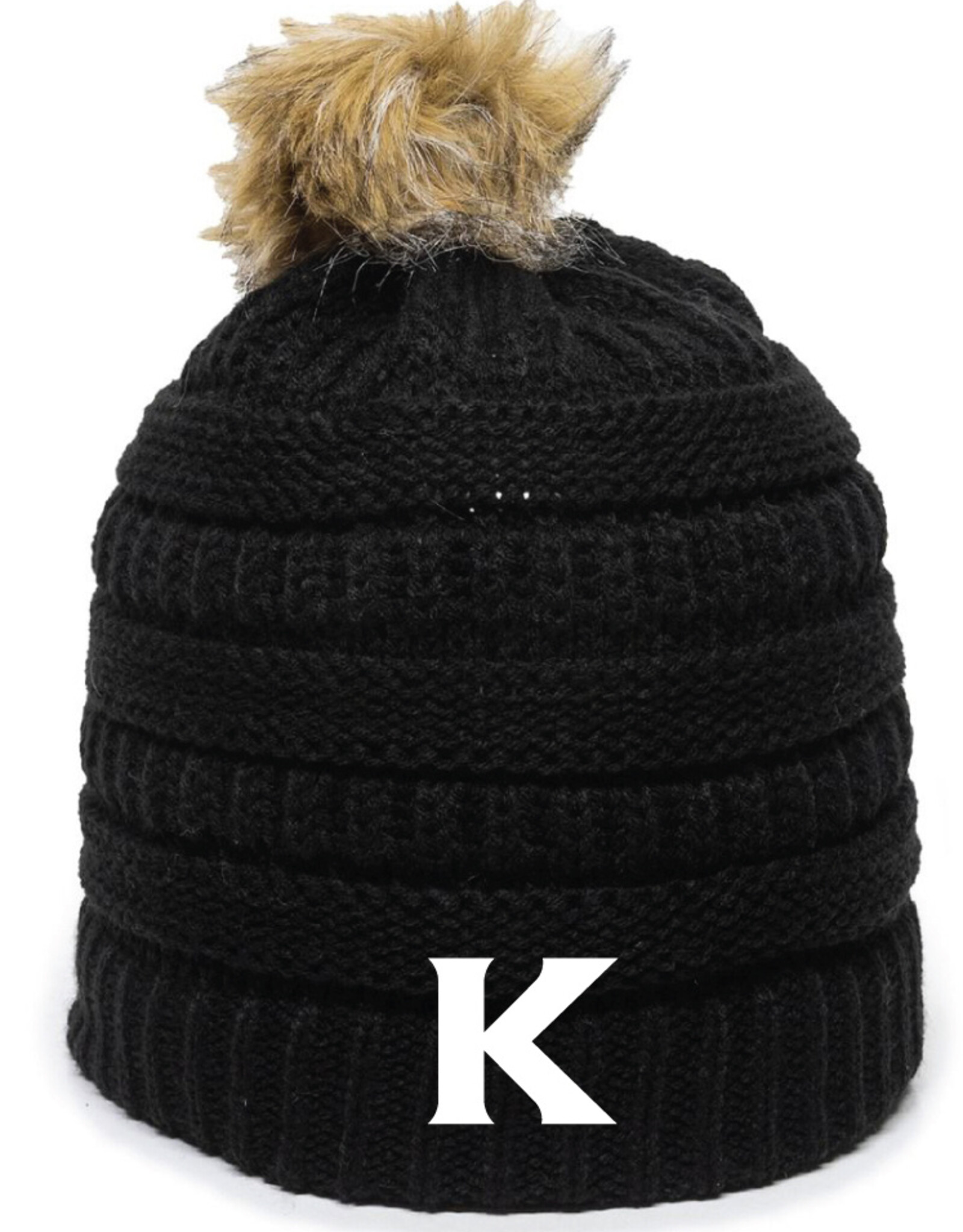 Faux Pom Hat