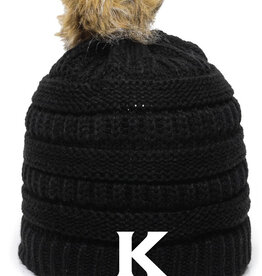 Faux Pom Hat