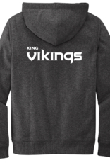 District Unisex Contrast Cord Soft Fleece Hoodie