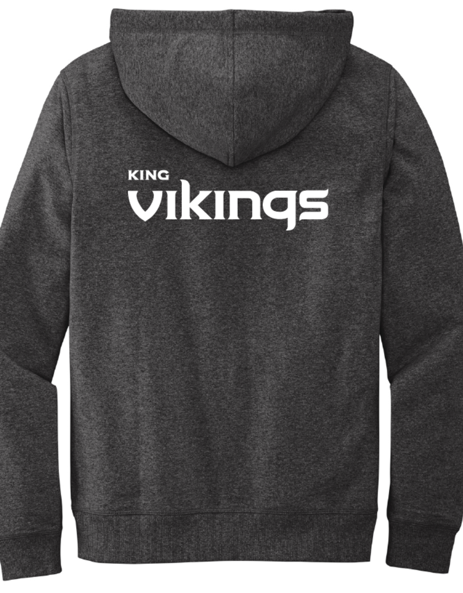 District Unisex Contrast Cord Soft Fleece Hoodie