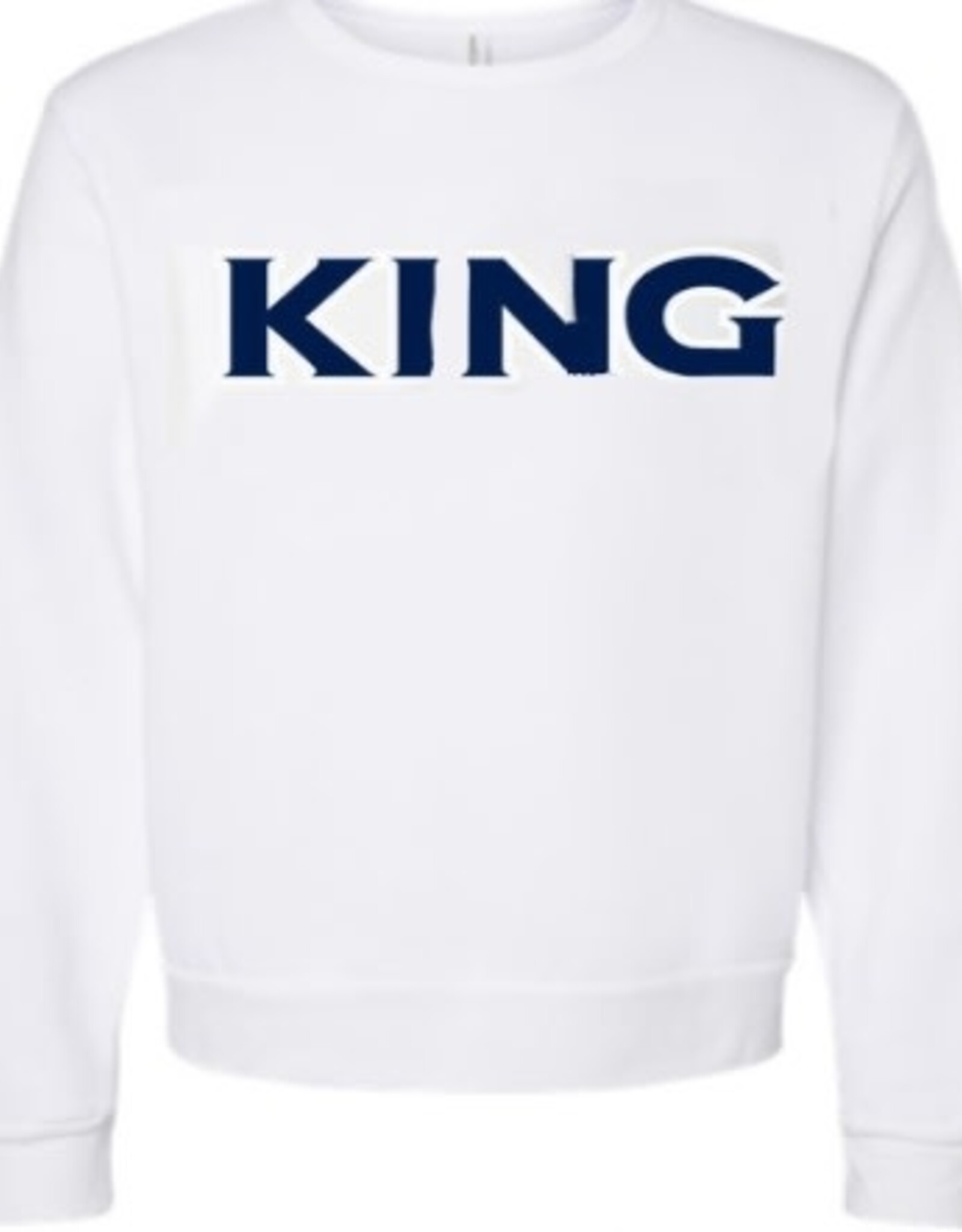 Unisex Premium Soft Crew Sweatshirt White King School Store