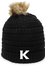 Faux Pom Hat