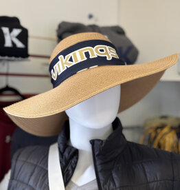 SALE Vikings Wide Brim Straw Hat