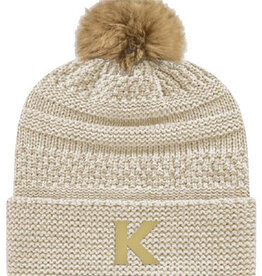Capamerica Capamerica Faux Pom Cable Knit Hat